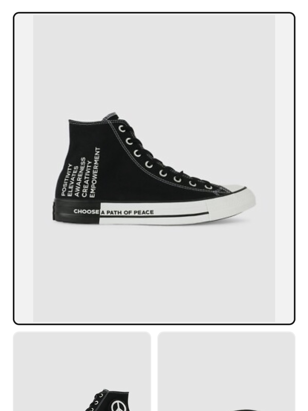 Converse Chuck Taylor All Star High 'Seek Peace' Sneakers